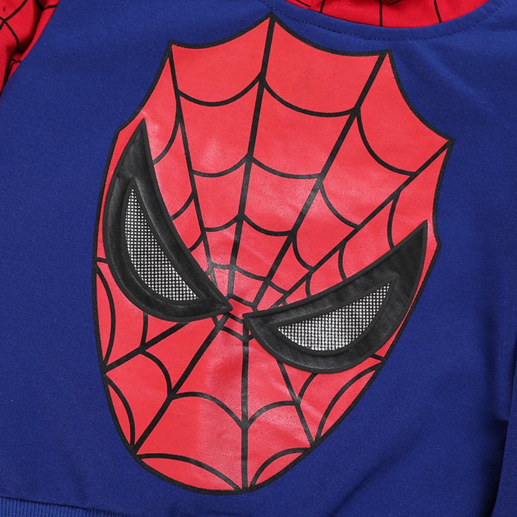 Customized Boys Cool Children's Spider Hero Clothing Boys 2 Pieces set Tracksuits Kids Clothing Sets
