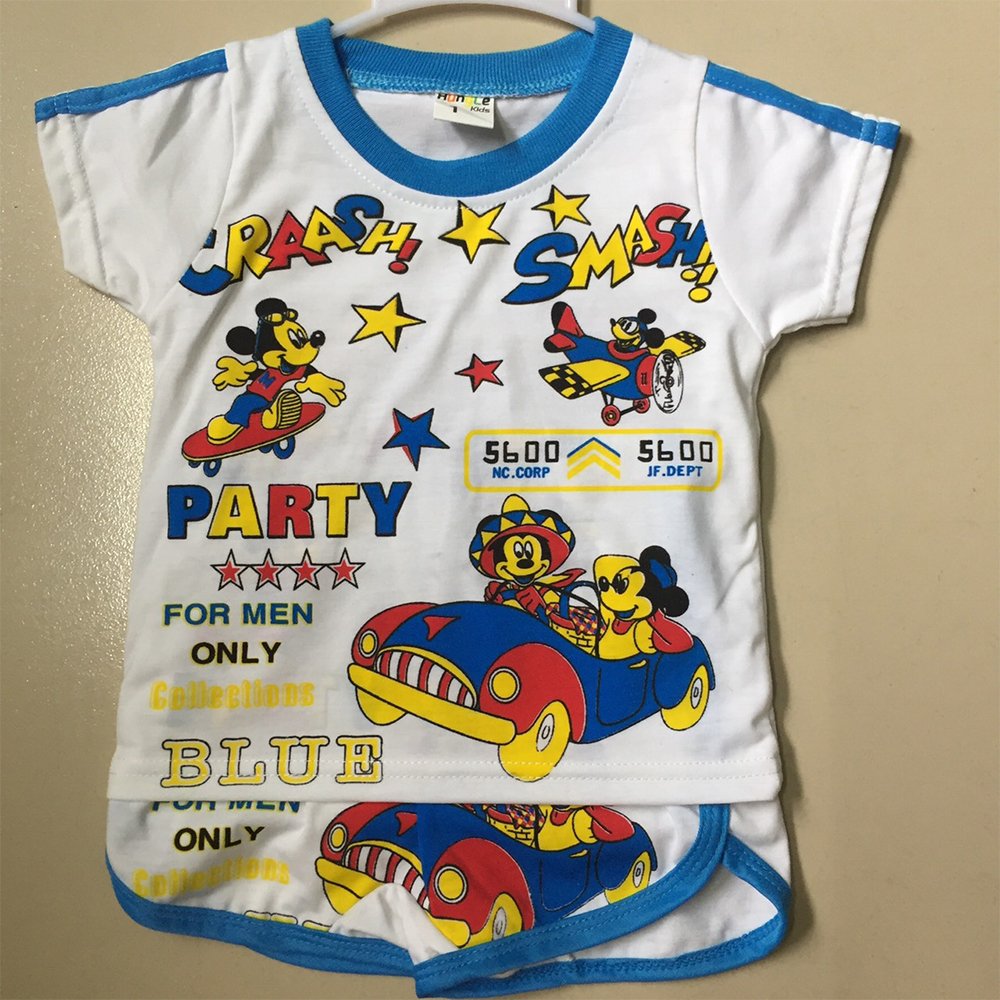 Cartoon Kids Boys Summer Cotton Play Set High Quality Children Clothing Wholesale Vietnam Factory for Kids Clothes Bulk Supplier