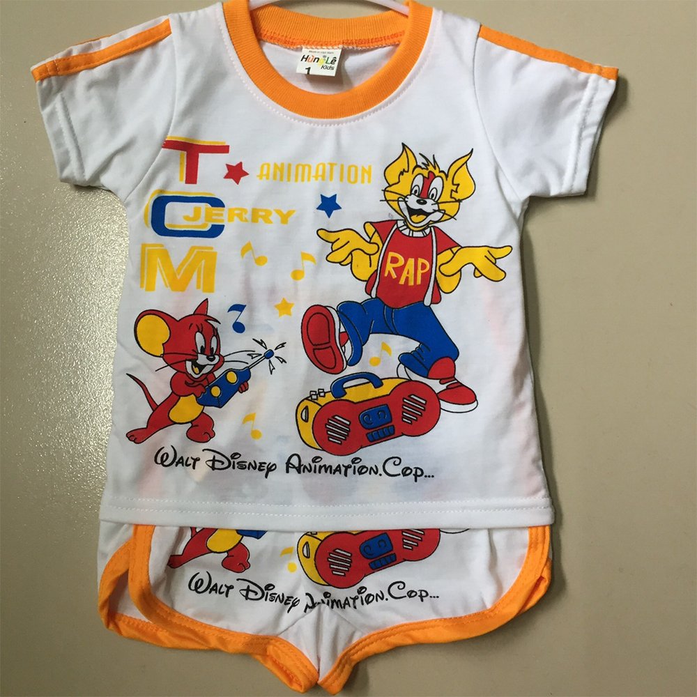 Cartoon Kids Boys Summer Cotton Play Set High Quality Children Clothing Wholesale Vietnam Factory for Kids Clothes Bulk Supplier