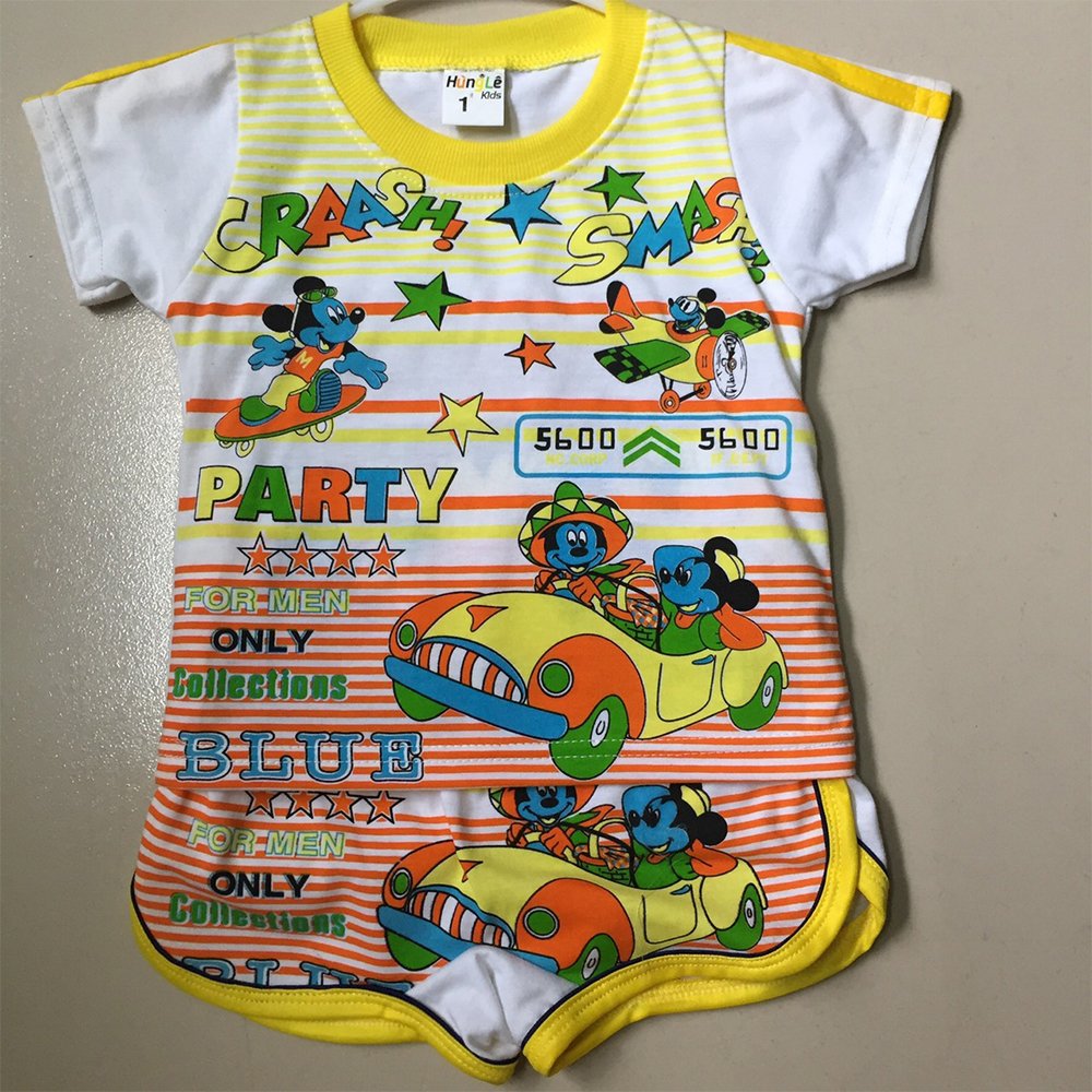 Cartoon Kids Boys Summer Cotton Play Set High Quality Children Clothing Wholesale Vietnam Factory for Kids Clothes Bulk Supplier