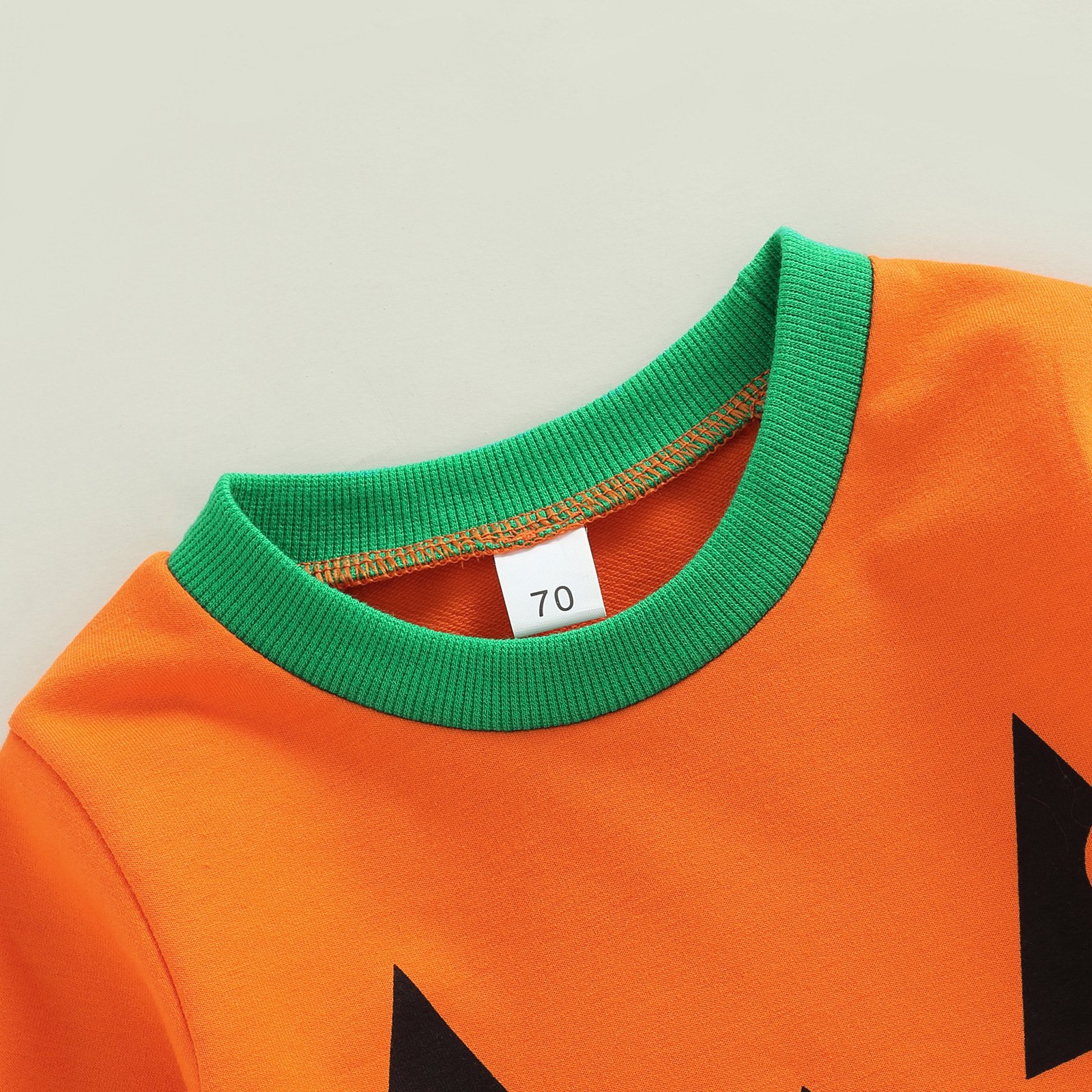 Halloween children's clothing autumn boys girl clothing set pumpkin print long-sleeved sweatshirt trousers two-piece suit