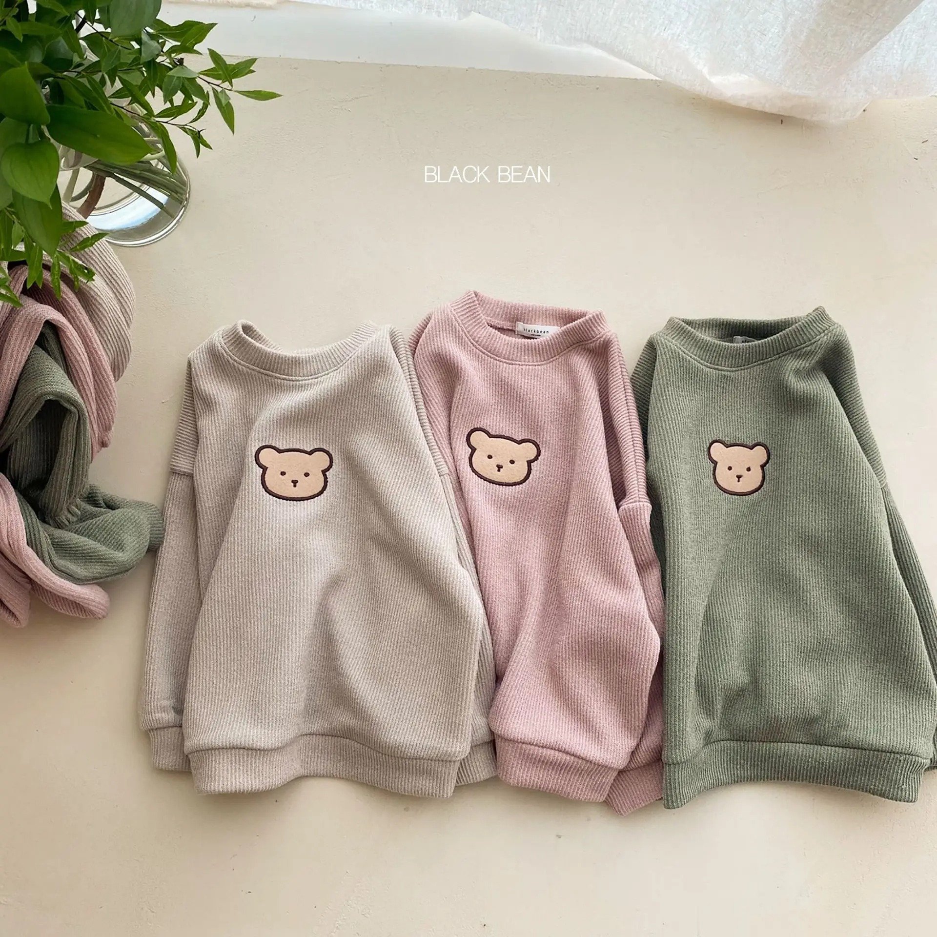 0-3Yrs Kids Little Bear Clothes Girls Long Sleeve T-shirts Tops Pants 2Pcs Spring Autumn Baby Boys Loose Clothing Suits