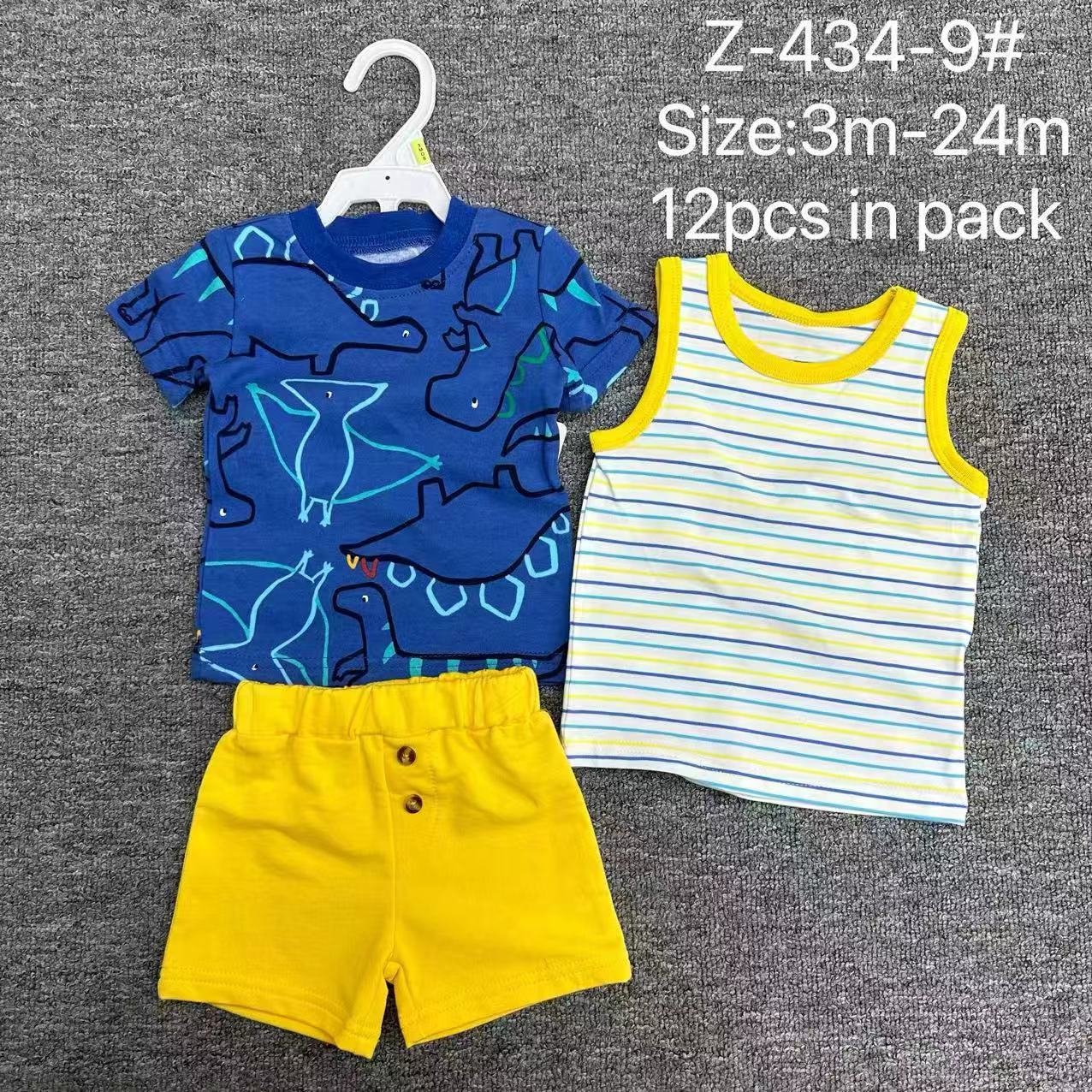0-24M Cute Bear Print Short Sleeve 100% Cotton Summer Newborn Baby Clothes Infant Baby Boys Rompers Baby Onesie