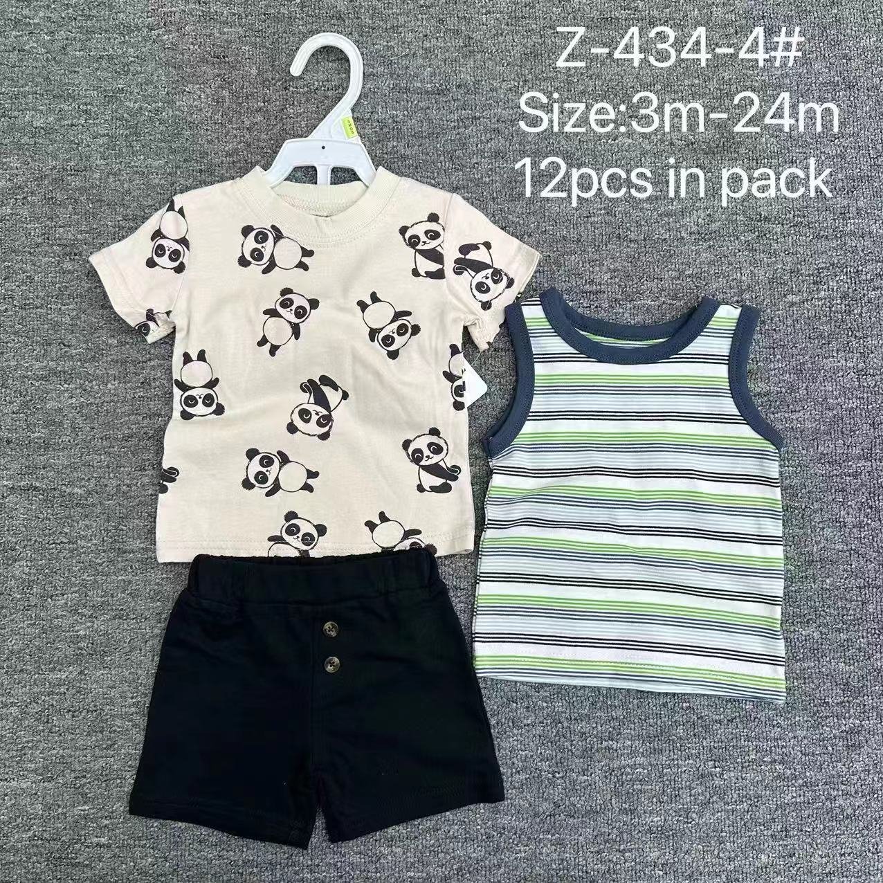 0-24M Cute Bear Print Short Sleeve 100% Cotton Summer Newborn Baby Clothes Infant Baby Boys Rompers Baby Onesie