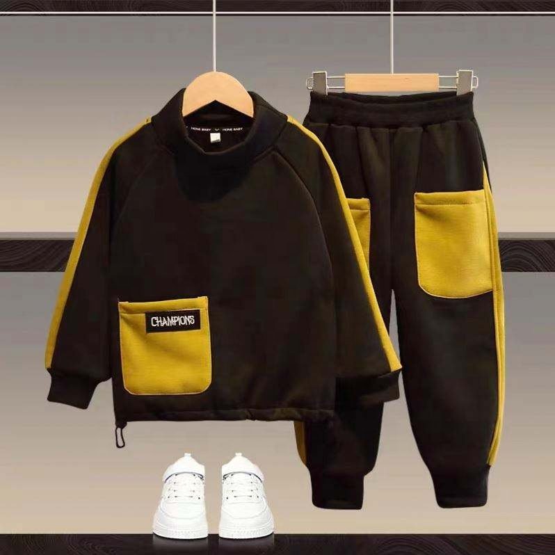 Fashional Designed 2 Pieces Long Sleeve Clothing Trousers Infants Suit Kids Toddler Baby Boys Clothes Set