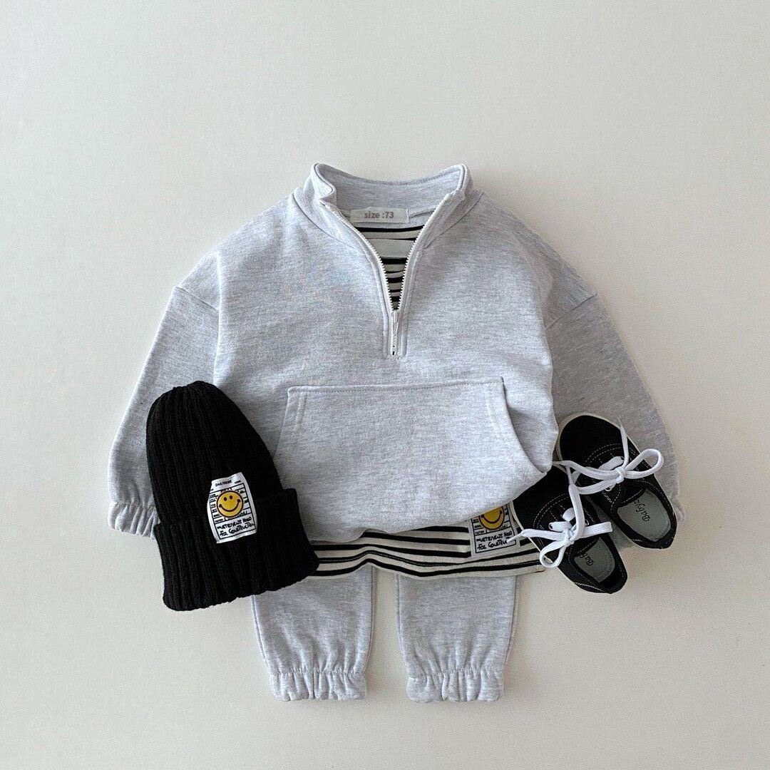 Autumn Baby Girl Clothes Set Infant Kids Cotton Tops Pants Suit Sweatshirt Trousers 2pcs/set