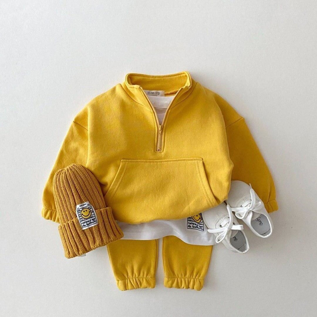 Autumn Baby Girl Clothes Set Infant Kids Cotton Tops Pants Suit Sweatshirt Trousers 2pcs/set