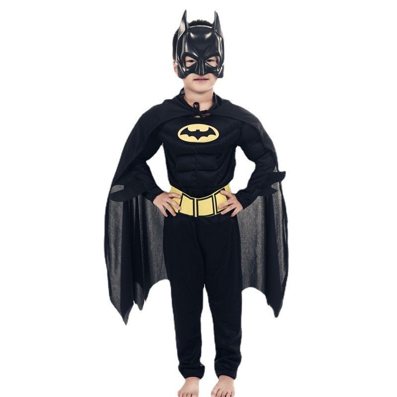 Best Selling Bat costume Jumpsuit Super Knight Hero Costume Children's Halloween Costume Party Cosplay clothes with Cap Mask