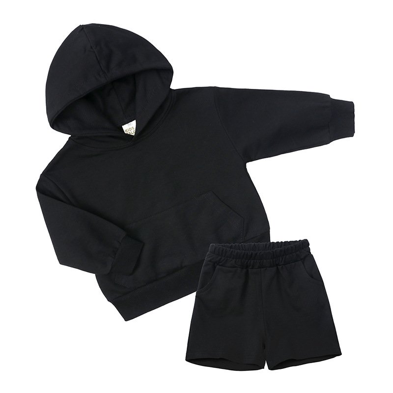 Conyson custom Made Outdoor hoodie jogger solid suits Baby kids designer Clothes boys clothing Tracksuits Sweatsuit shorts Sets