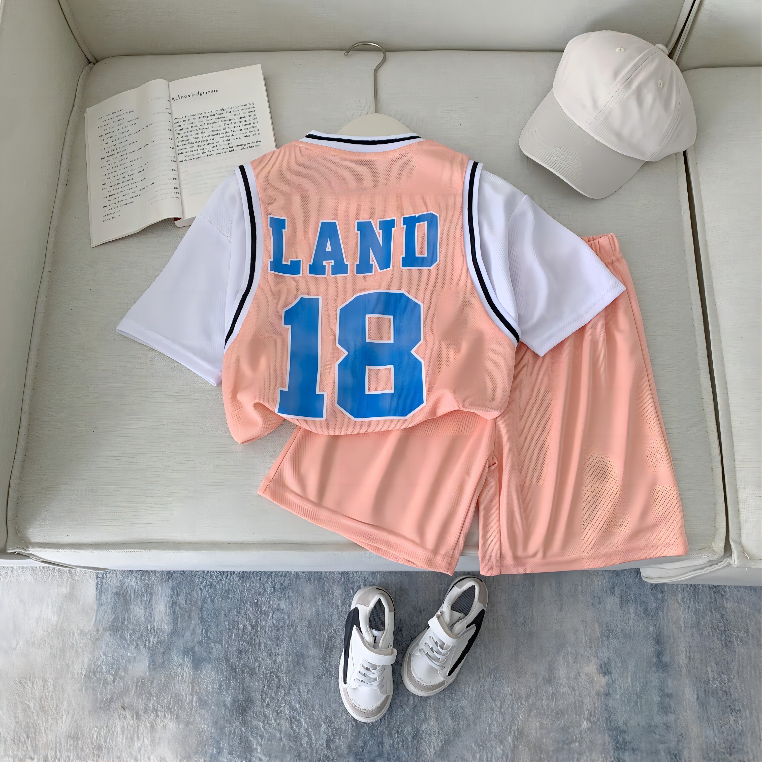 New children's sports performance clothing Boys Girls T-shirt and Shorts set Children's summer clothing set