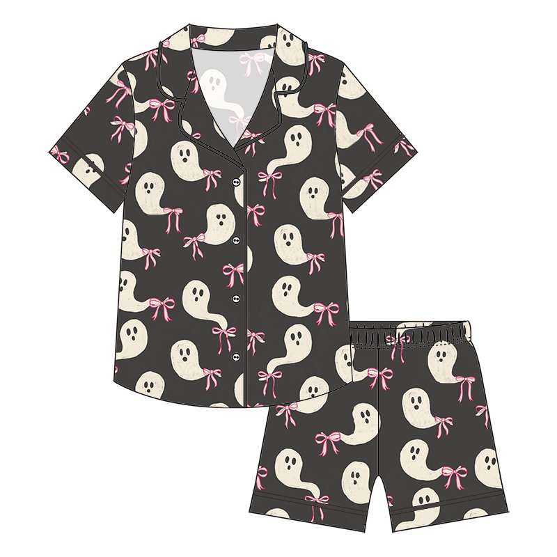 Suitable kids collar cotton outfits pajamas sets baby boys nightwear for children outfit sleeper clothes