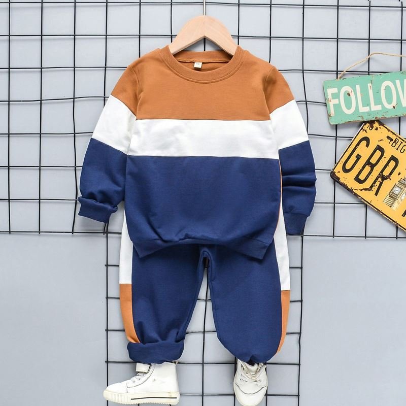 Cotton toddler outfits spring autumn kids casual sweatshirt pants 2pcs tracksuits baby children jogging suit Boys clothes sets