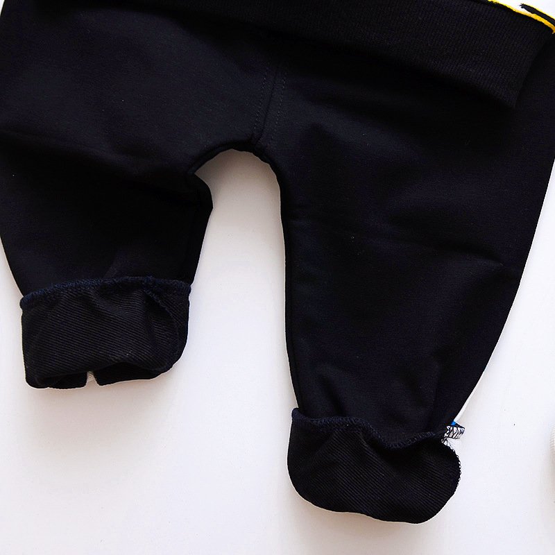 Hao Baby Boy Clothing Sets Autumn Boys And Girls Three-Piece Set Kid Long-Sleeved Cotton Casual Wear Suit
