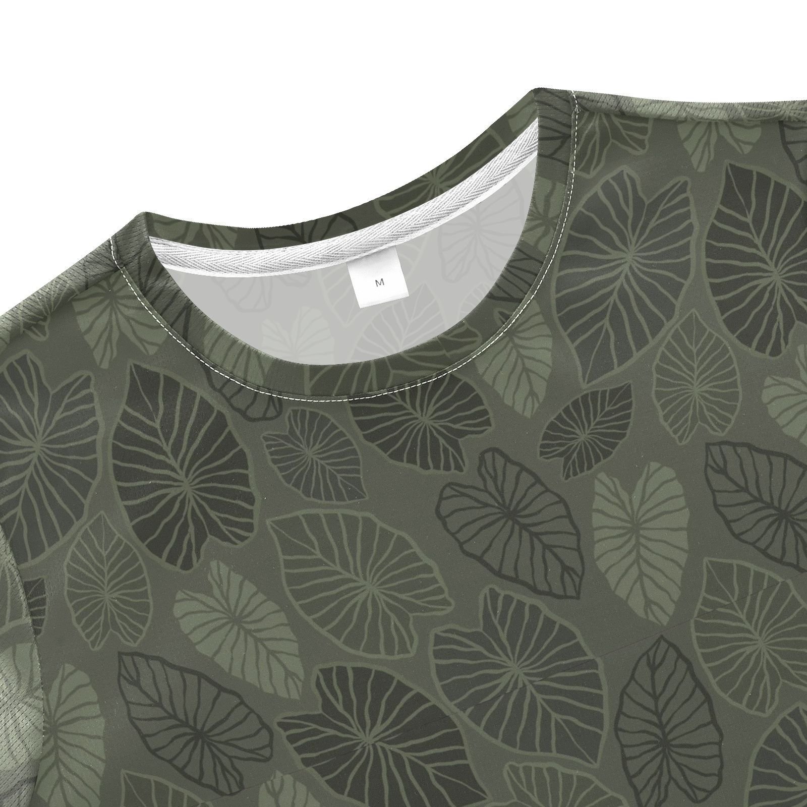 2- Piece Hawaiian Clothes Green Kalo Custom Design Baby Kids Short Sleeve Shirts Boys Children Summer Clothing Sets