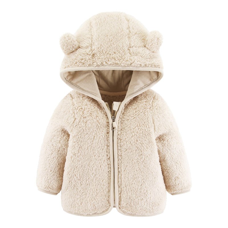 wholesale Kids clothes baby toddle warm jacket toddle kids outwear soft material baby clothing sets for kids hoodie jacket