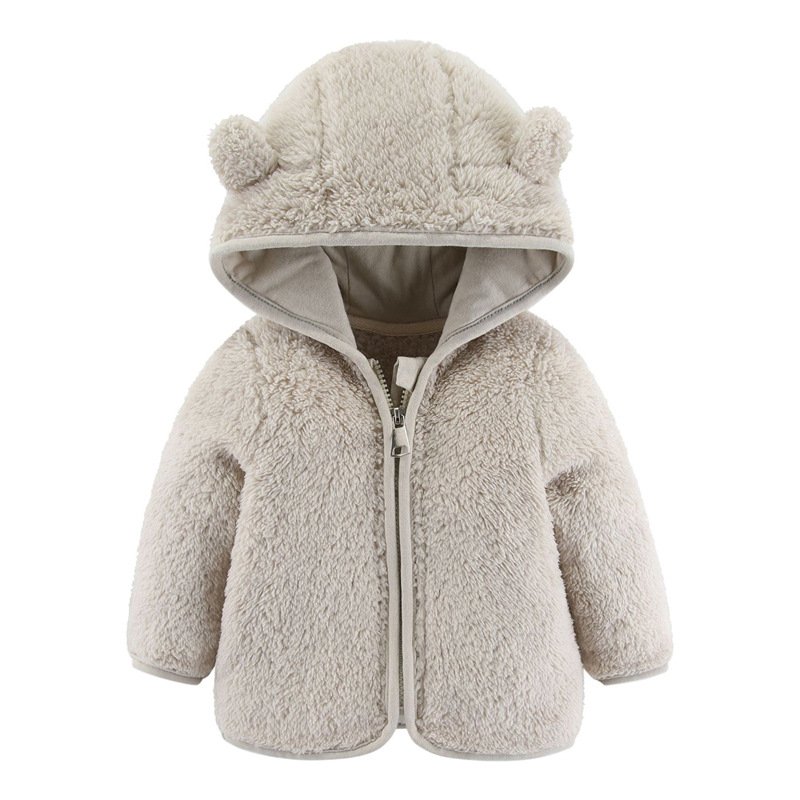 wholesale Kids clothes baby toddle warm jacket toddle kids outwear soft material baby clothing sets for kids hoodie jacket