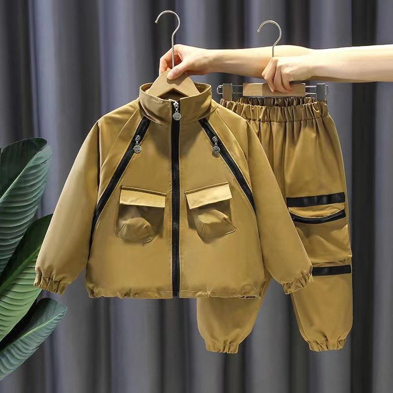 2024 Fashion Spring Kids Outwear Suit Autumn 2pcs Casual Clothing Sets for Teenagers Boys