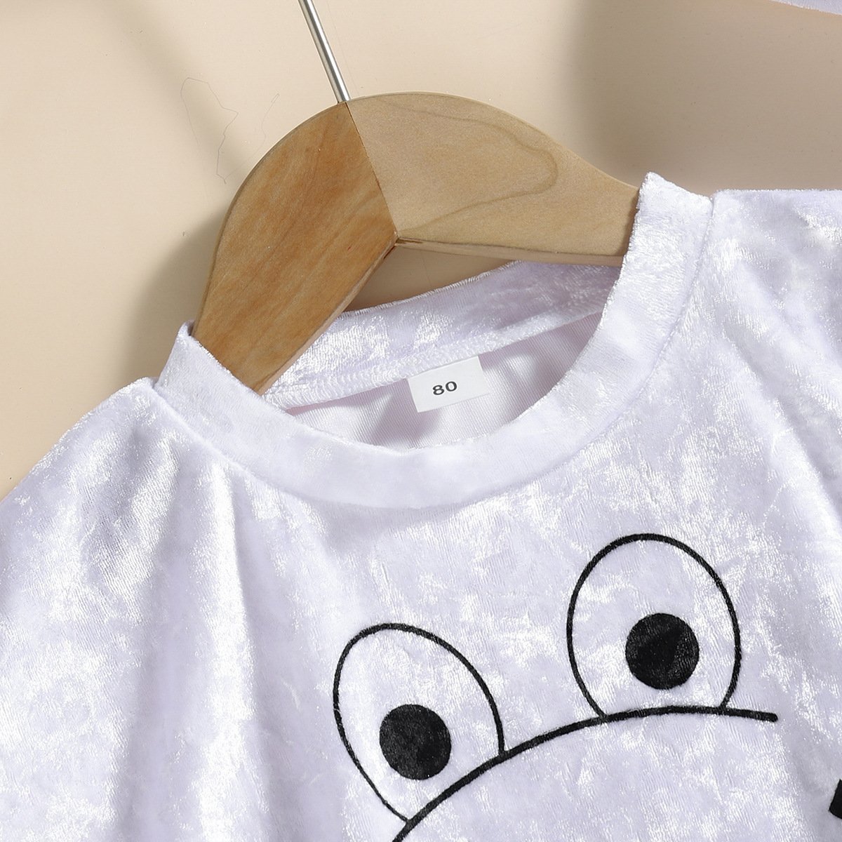 Rarewe Halloween Kids Boys Clothing Set White Ghost Cloak Boo Letter White Hat 2 Piece Children Clothes Set For Boy