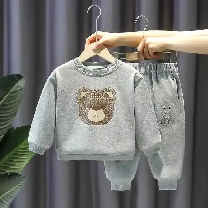 Boys' Clothing Children's clothing set Long sleeve set Printed clothing 2 boys' casual suit