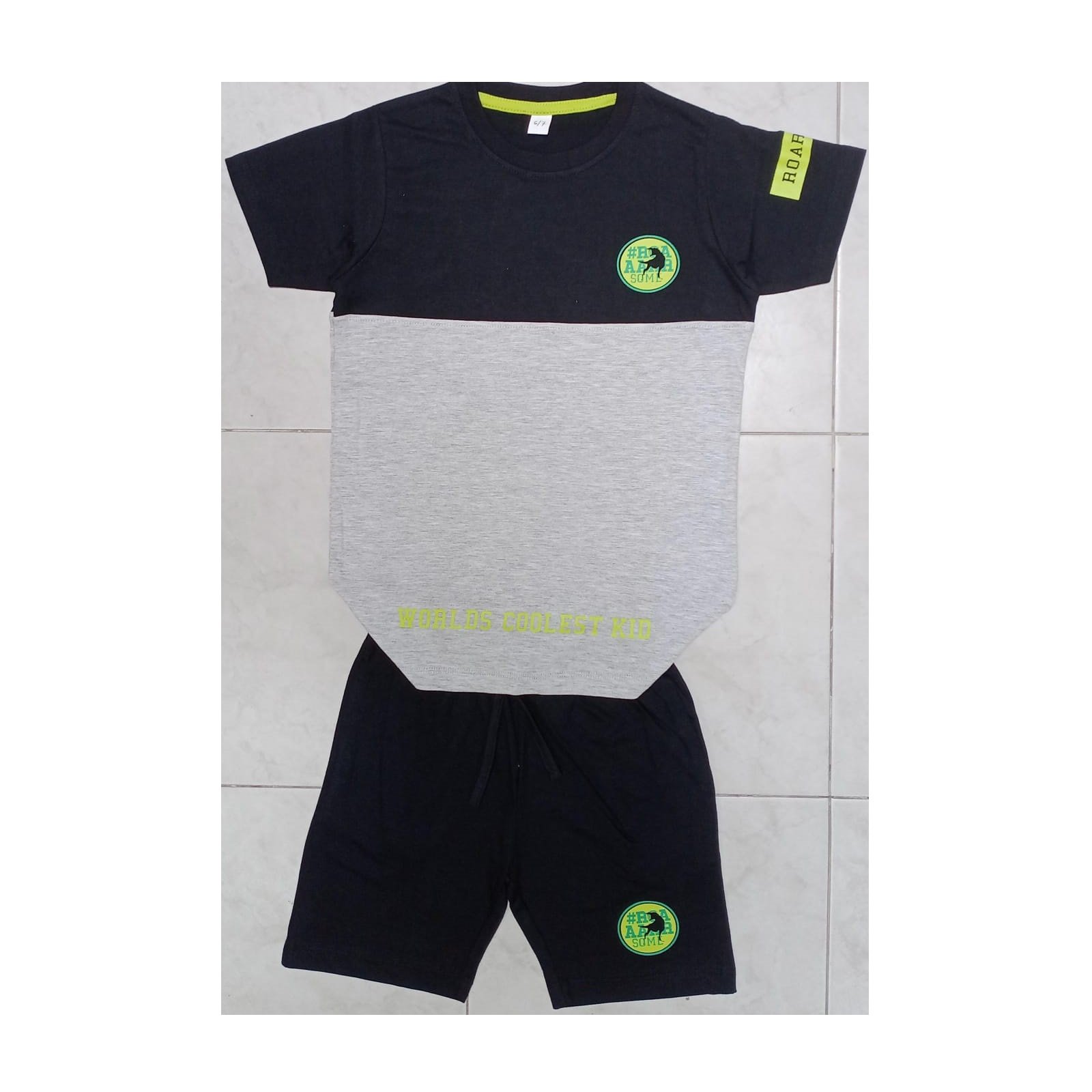Wholesale Summer Baby Clothing Sets Children's T Shirt Children's short-sleeved suit pure cotton boys and girls shorts home