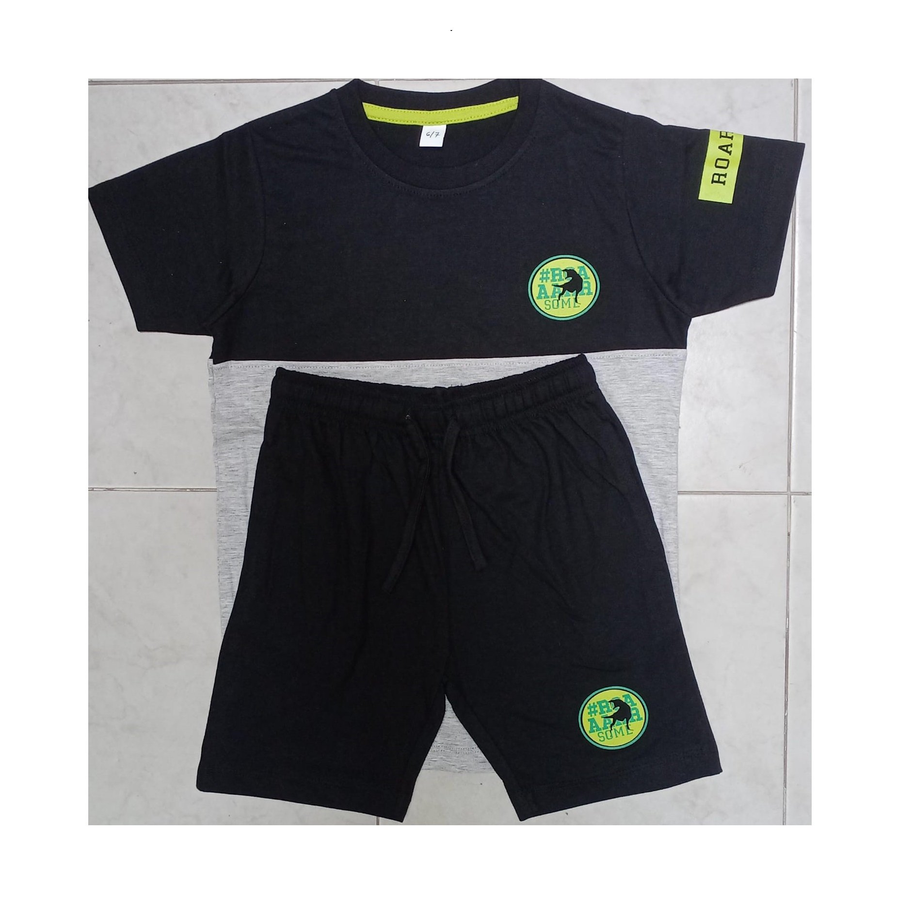 Wholesale Summer Baby Clothing Sets Children's T Shirt Children's short-sleeved suit pure cotton boys and girls shorts home