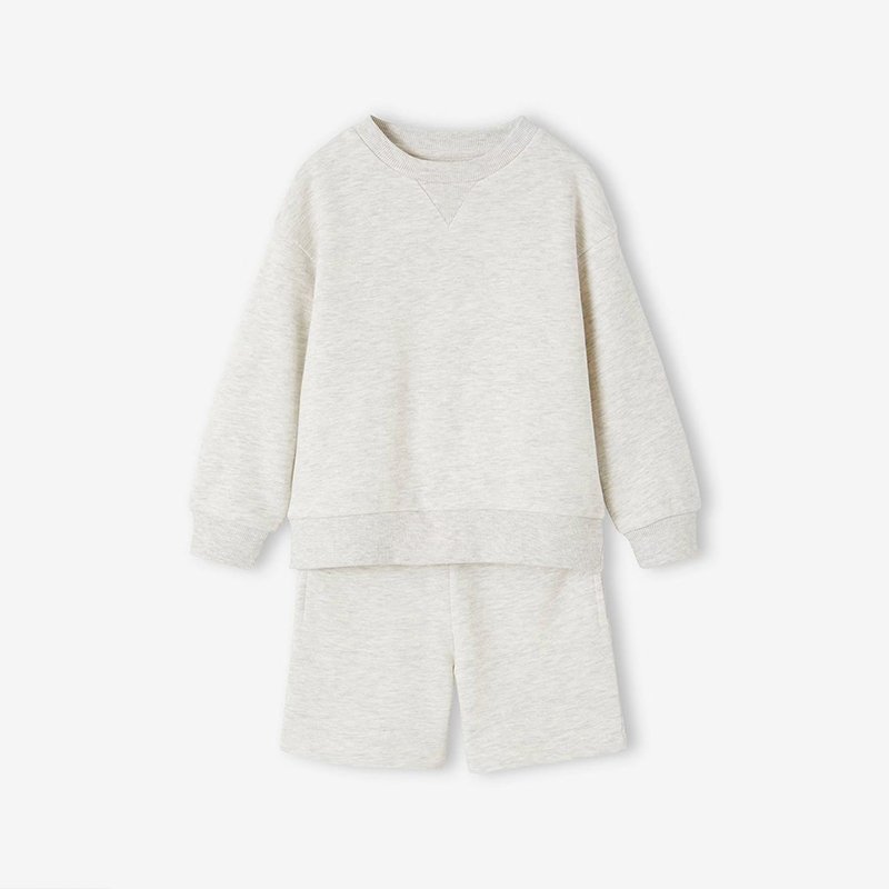 Bamboo cotton kids sweatsuit sets french terry kids shorts set tracksuits toddler boys clothing sets custom children clothes
