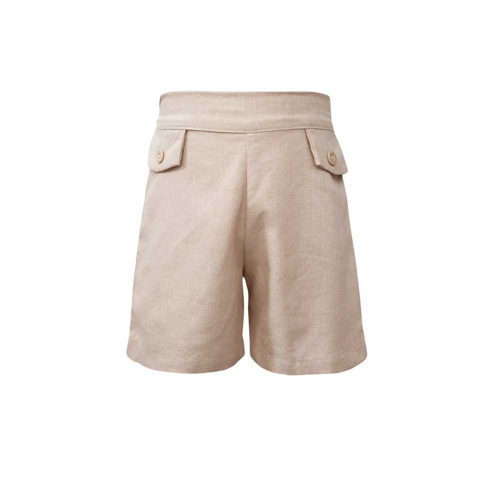 Summer Design High Quality 2 Pieces Outfits Short Sleeves Blue Polo, Beige Short Pants New Trend Baby Boy Set - Lucas Set