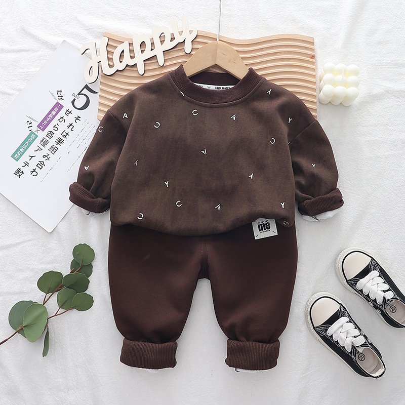 2024 Newest Children Spring Autumn 2pcs Hoodies Suits Printed Casual Boys Clothing Sets