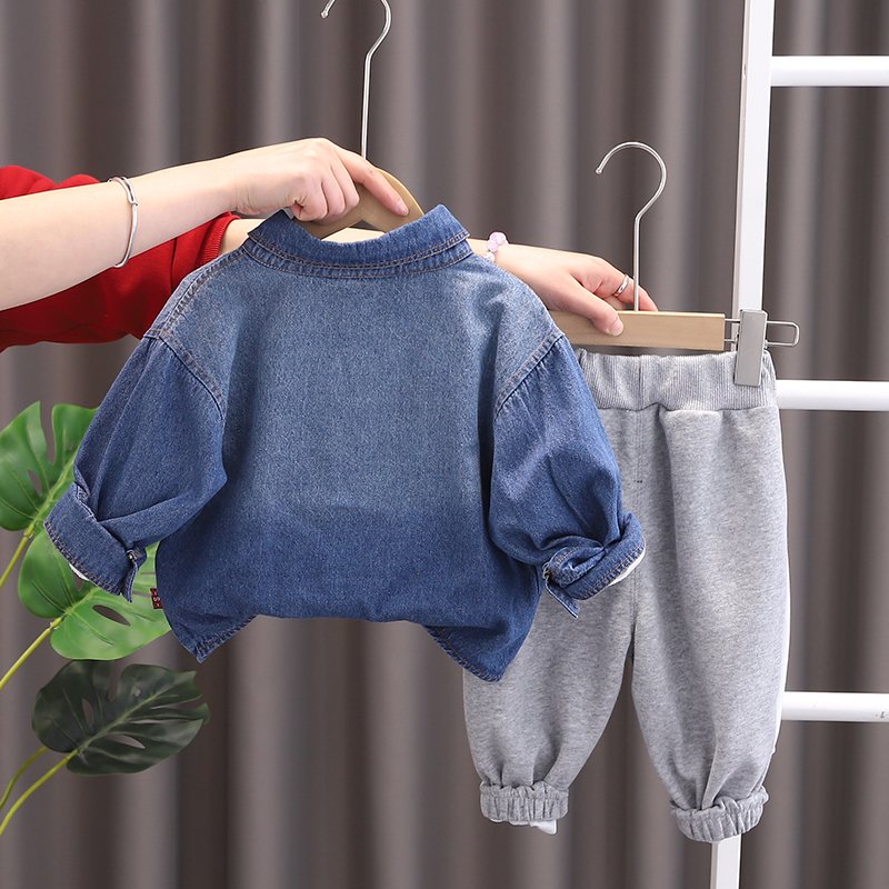 New Boys and Girls Cotton Three-Piece Cardigan Set Boys Clothing Sets for Spring and Autumn OEM Service Available