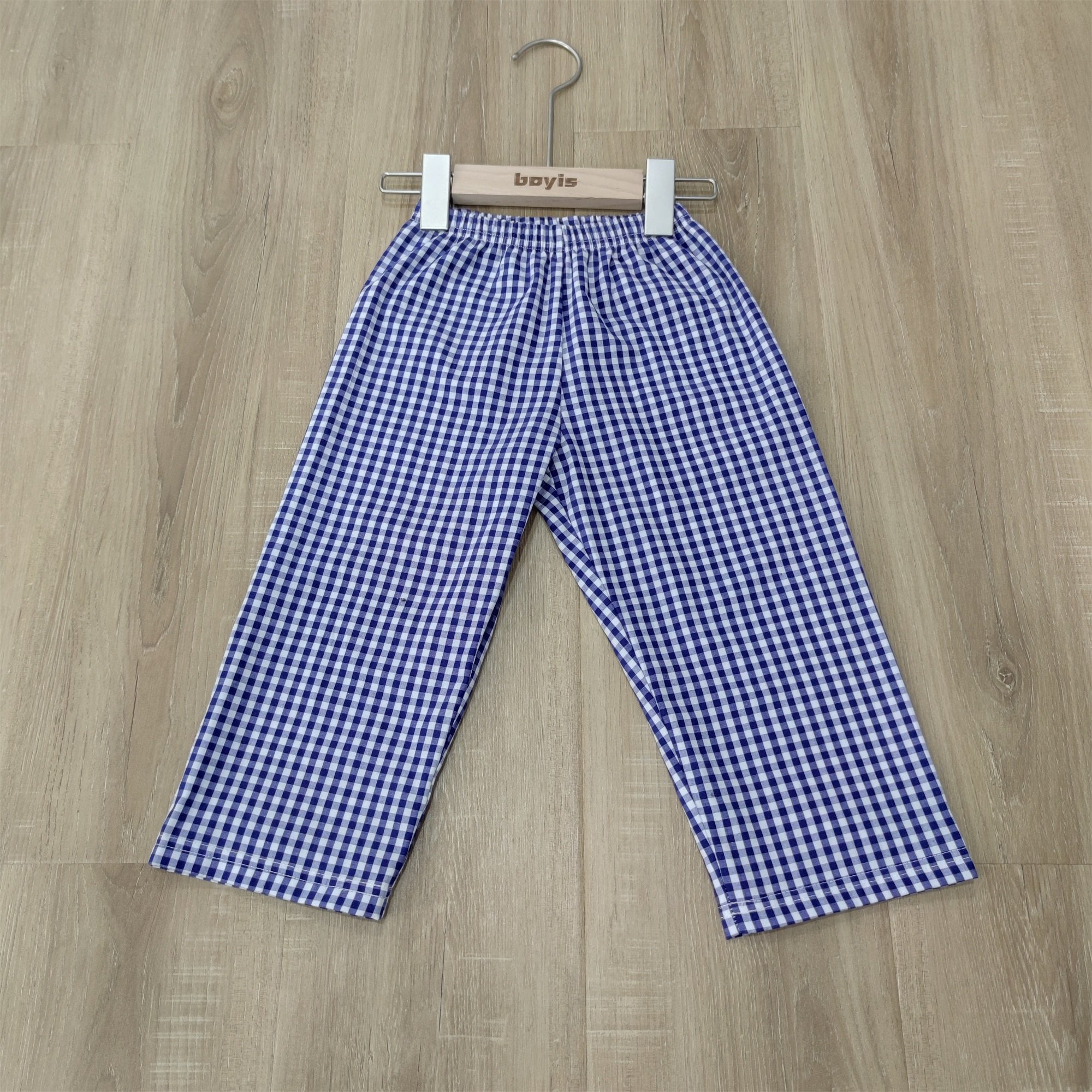 Custom Christmas Gingham boy Clothing 100% Cotton Solid Casual Long Sleeve 2021 winter Toddler Boys Clothes