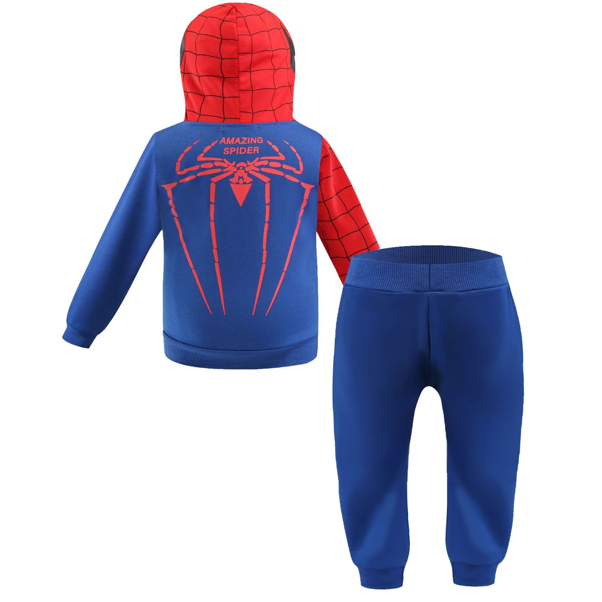 Customized Children's Spider Man Clothing Boys Cool Children's Clothing Set Children's Spider Man Two Piece Set Boys