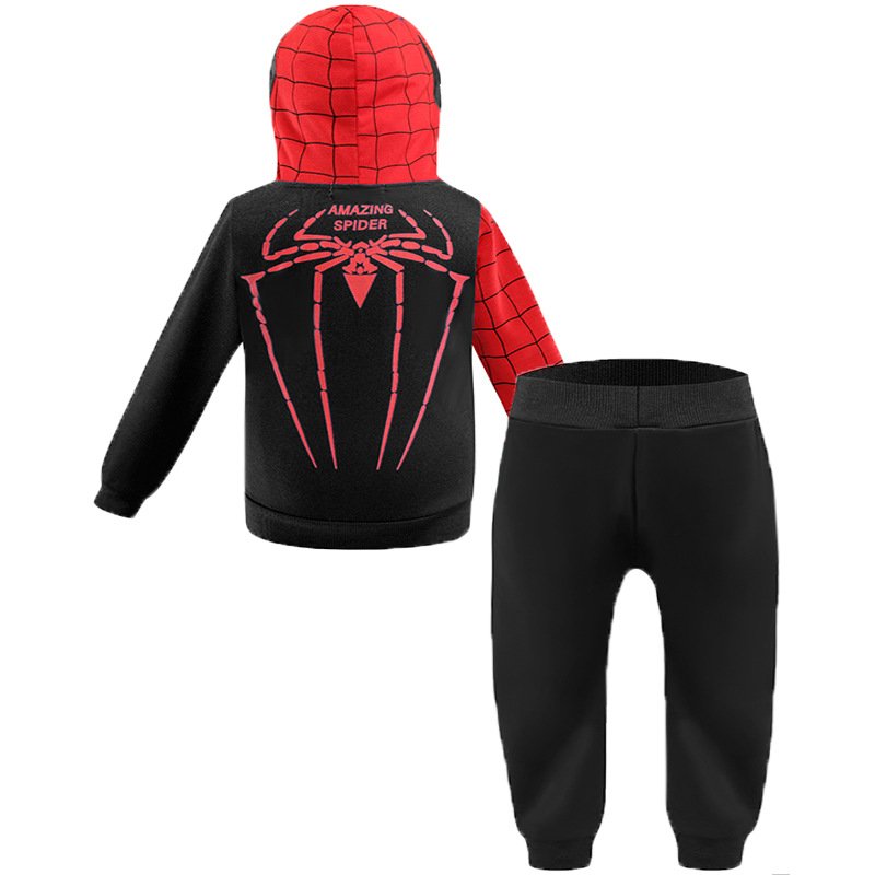 Customized Children's Spider Man Clothing Boys Cool Children's Clothing Set Children's Spider Man Two Piece Set Boys