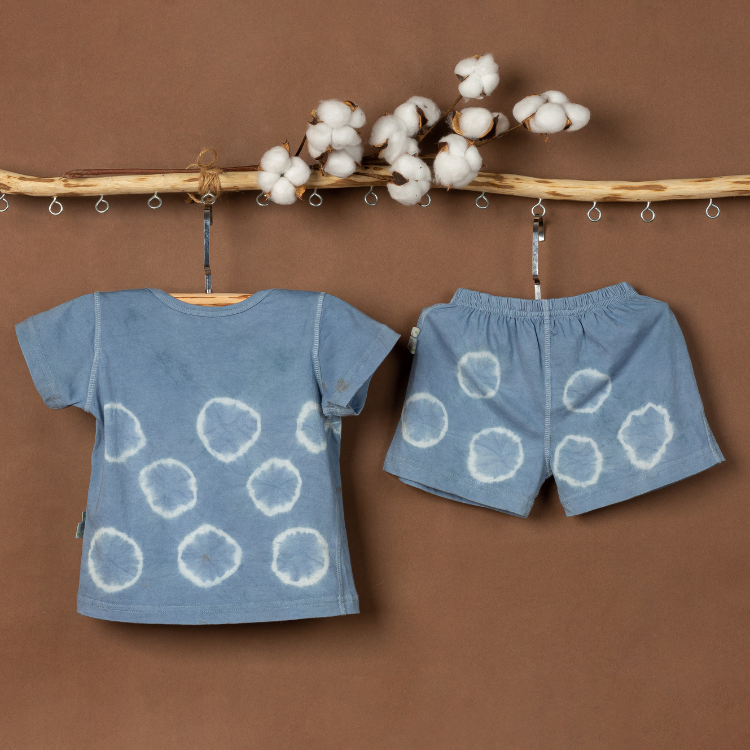 Best Price Organic Cotton Pajamas Set for Kids Summer Casual Clothing with Natural Dye OEM ODM Service from Vietnamese Supplier