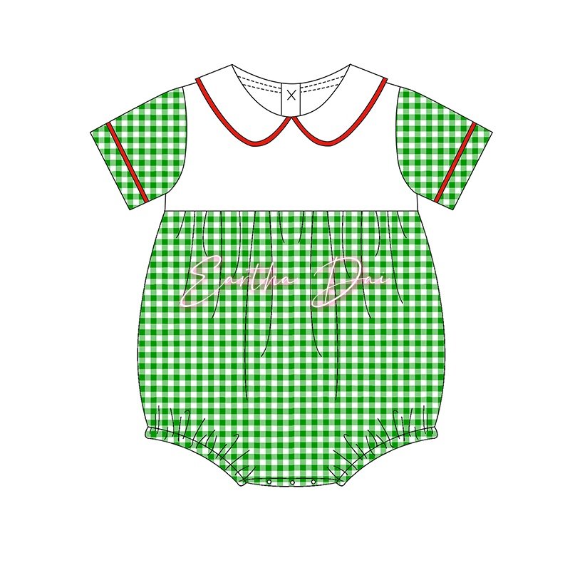 matching sister christmas kids outfits green plaid kids girls dresses peter pan collar baby boys clothing sets