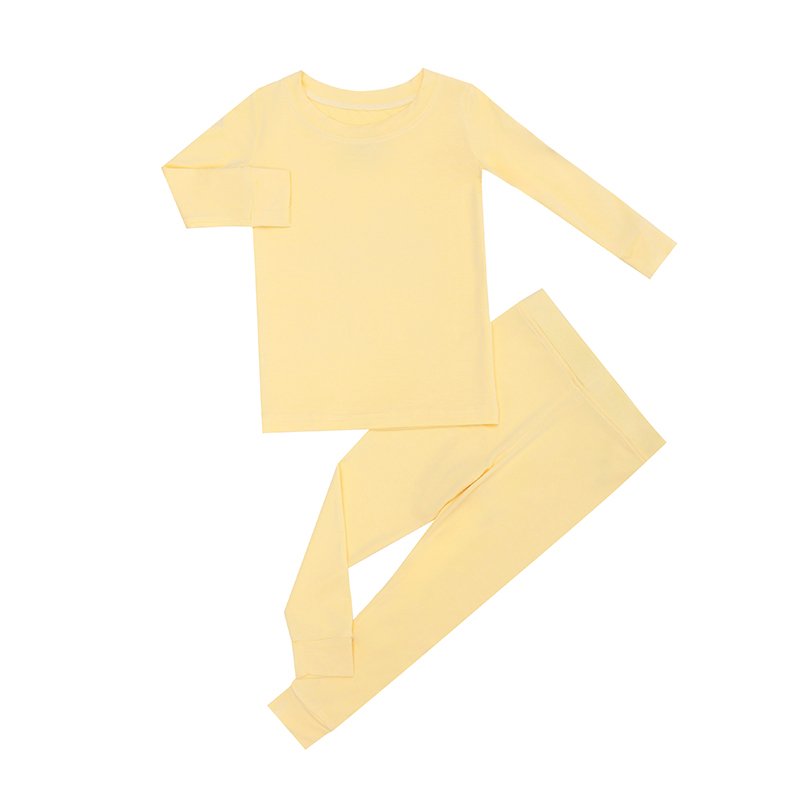 Little Little Class Custom Private Label Newborn Kids Bamboo Pajama Set Soft Long Sleeve Baby Clothing for Boys and Girls