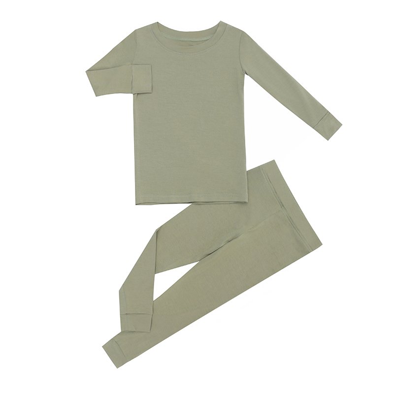 Little Little Class Custom Private Label Newborn Kids Bamboo Pajama Set Soft Long Sleeve Baby Clothing for Boys and Girls