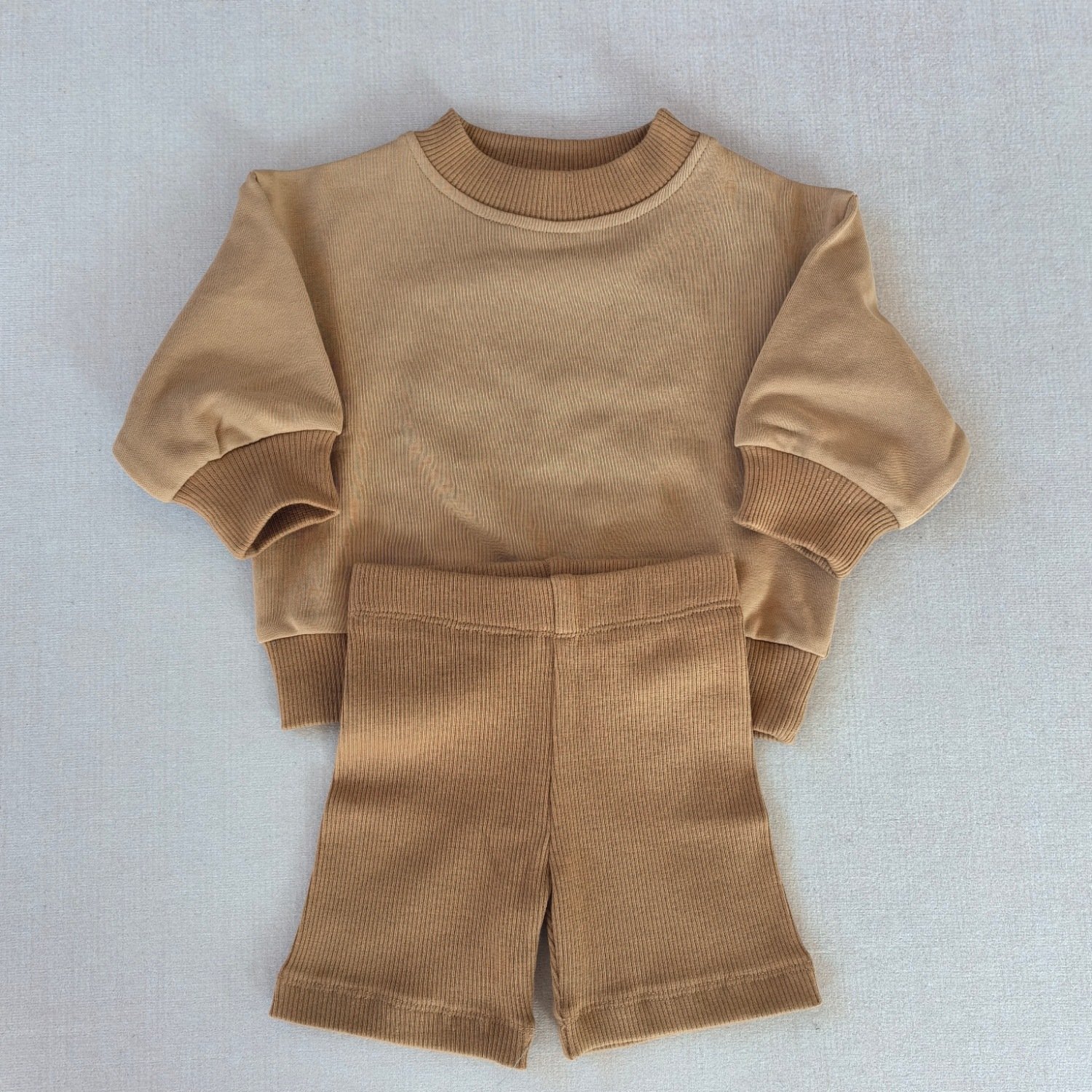 Spring Autumn Children Cloth Long-Sleeved Suits Sweaters And Shorts Two-Piece Sets