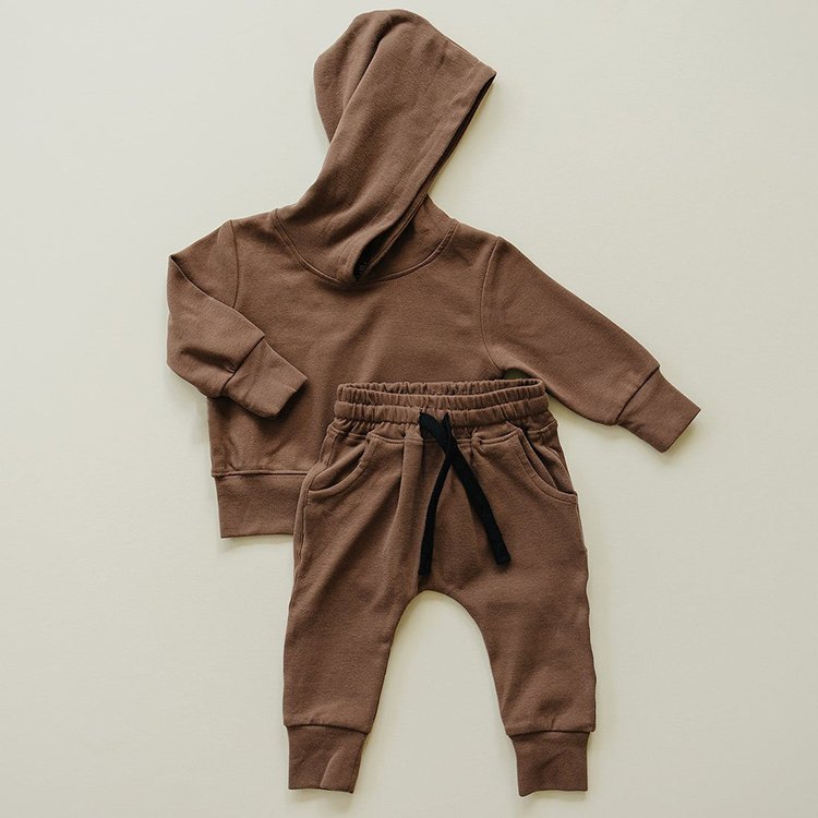 Wholesale Children Clothing Custom 3d embossed French Terry Kids Boys Hoodie Tracksuit Clothing Set