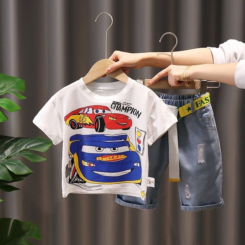 Wholesale High Quality Summer Children Clothing Sets Tops And Pants Cheap Kids Boys Suits