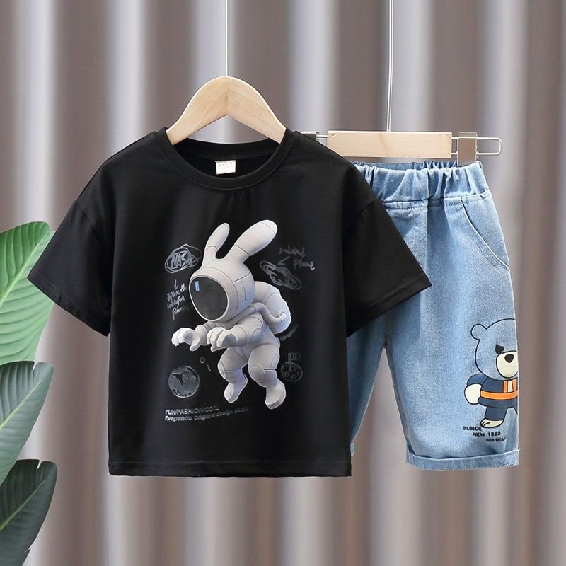 Wholesale High Quality Summer Children Clothing Sets Tops And Pants Cheap Kids Boys Suits