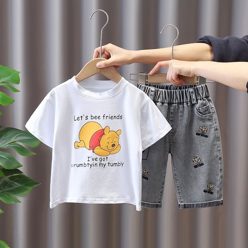 Wholesale High Quality Summer Children Clothing Sets Tops And Pants Cheap Kids Boys Suits