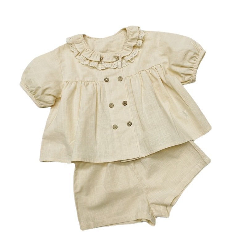 Embroidery Promotion Tracksuit toddler girls clothing sets kids clothes set 2-5 years of age 2023 girl clothing spring set