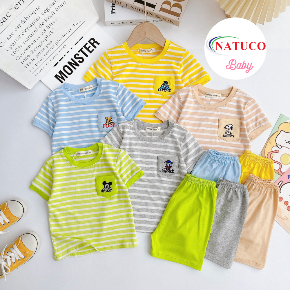 Cool Cotton Summer Casual Wear Set for Boys Girls 8-27Kg Children's Short Sleeve T-shirt Shorts for Kids' Outdoor Activities