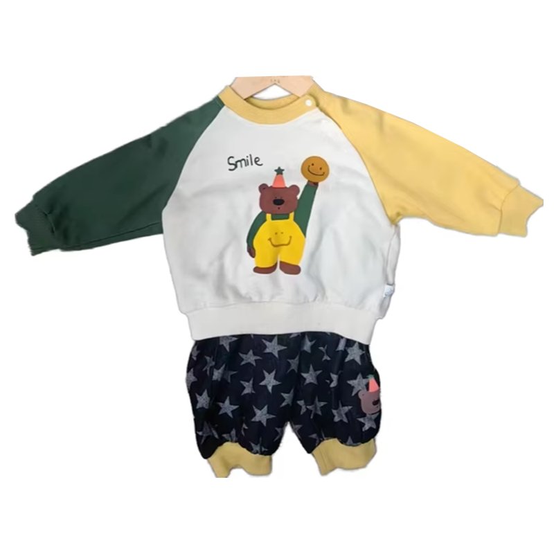 Trendy Boutique Children Spring Autumn Suits Hoodies+Pants 2pcs Cartoon Baby Boys Clothing Sets