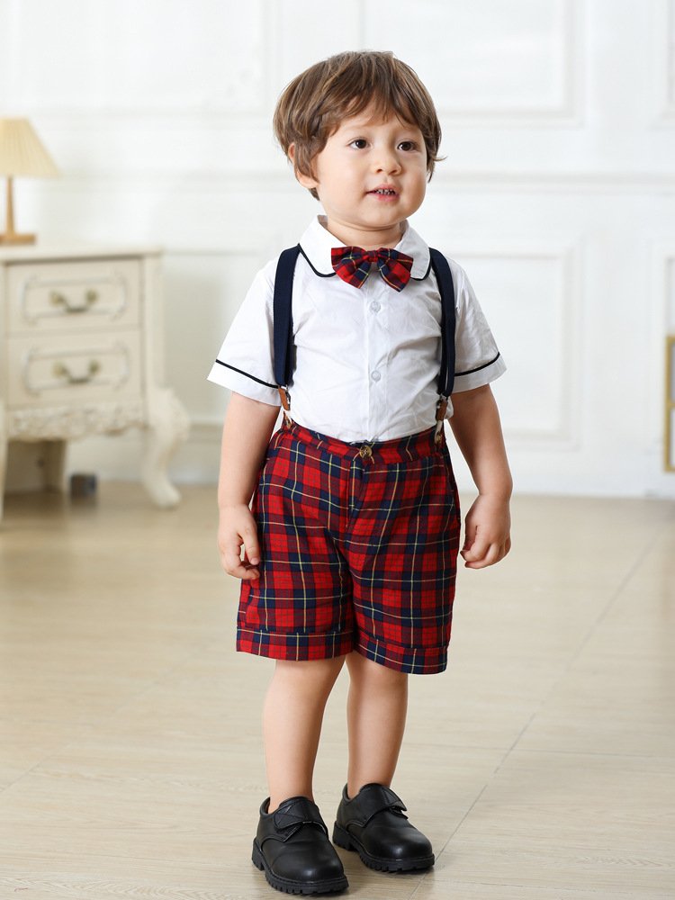 Baby Girl Christmas Dress Girl Bodysuit Plaid Lace Princess Skirt Family Clothing Boys Smocked Dress Boy 3-5yesrd Baby Boy Suit