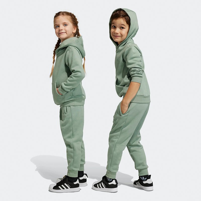 Organic bamboo kid sweatsuits custom toddler sweatshirt set boys clothing sets kids tracksuits children hoodie and jogger