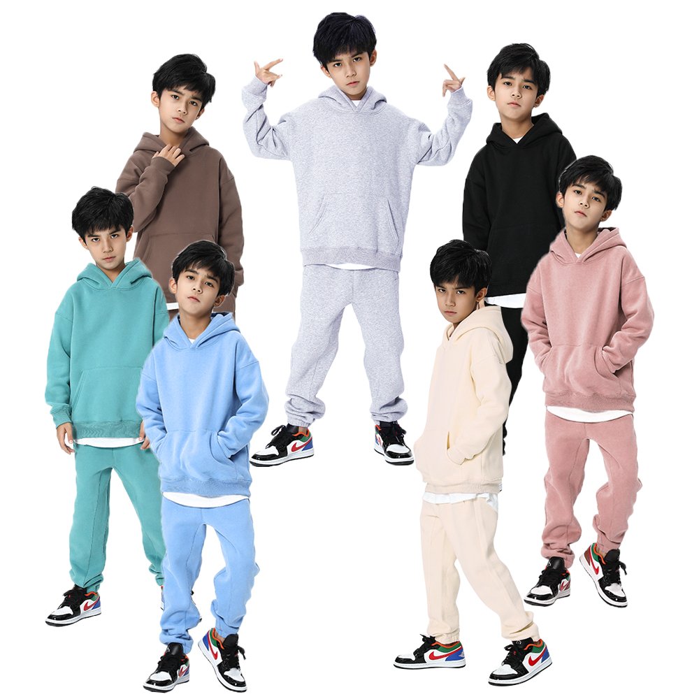 Winter Warm Sport Long Sleeve Baby Girls Boys Outfit Clothing Kids Hoodie Tracksuits Sets