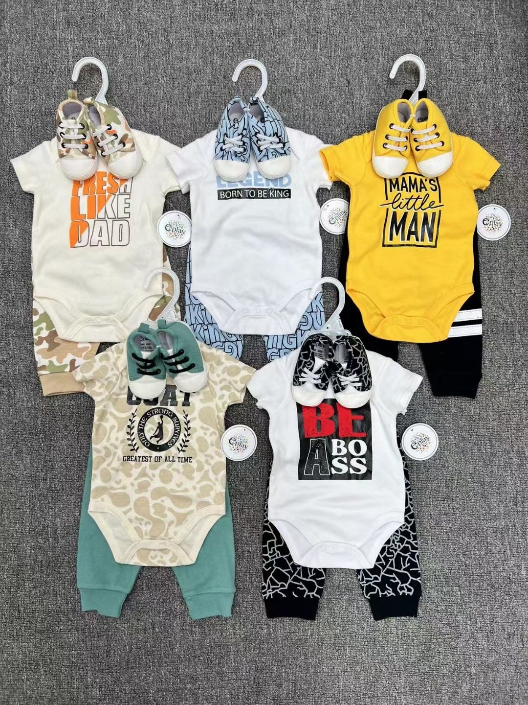 Baby Clothes Boy First Birthday Baby Boy Formal Clothes Suit Baby clothing summer children's short sleeved three-piece set Shoe