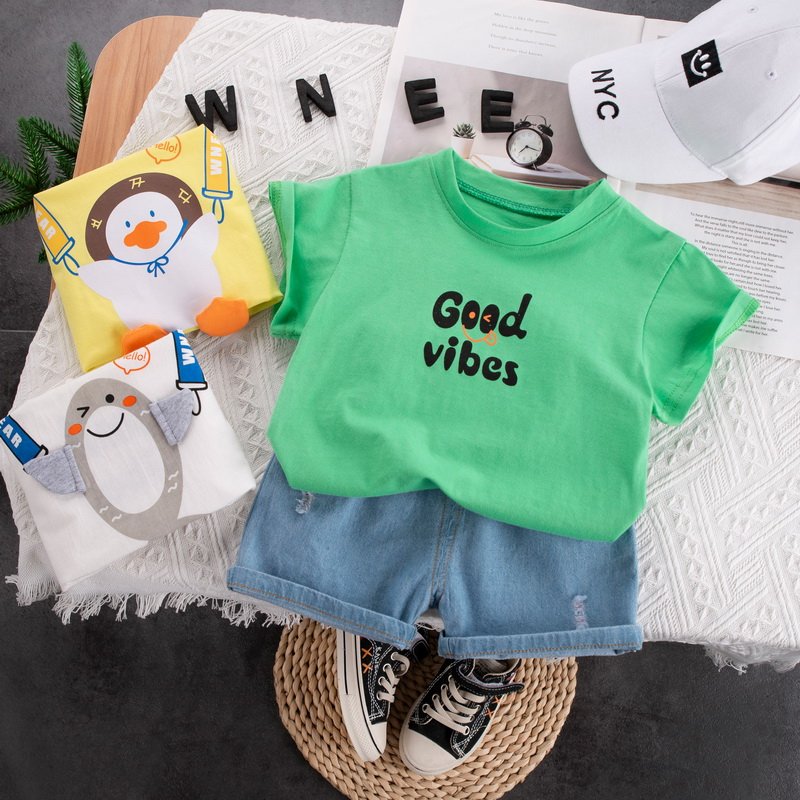 ready stock boys cotton clothing set for summer 1-4 years