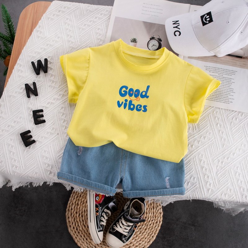 ready stock boys cotton clothing set for summer 1-4 years